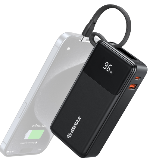 ESOULK 10000mAh 30W USB-C Power Bank: Convenient & Efficient Charging on the Go