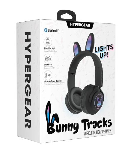 HyperGear Bunny Tracks Auriculares inalámbricos con iluminación
