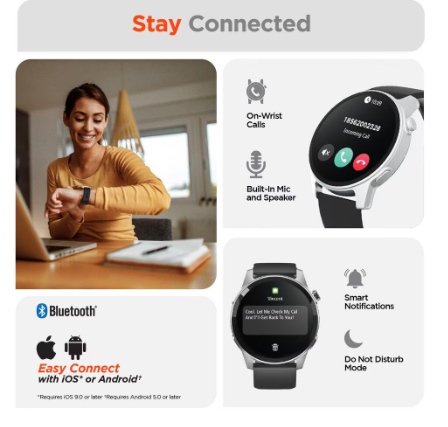 Hypercel ACTIV8 Smartwatch + Fitness Tracker - Modelo 66910613