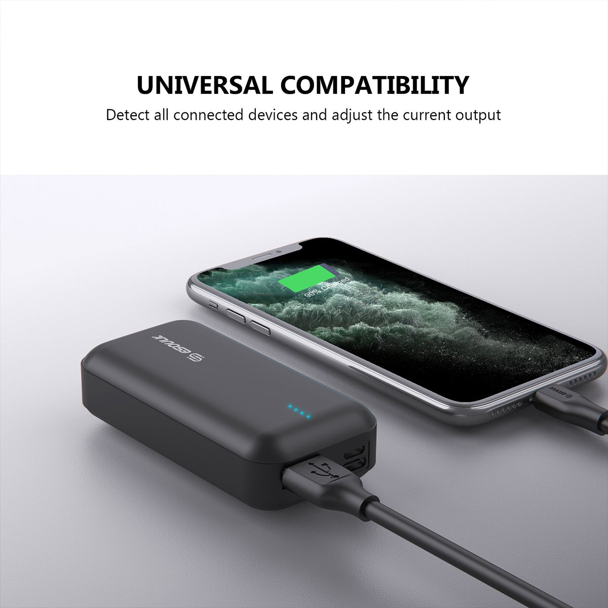 EP25-BK 6000 mAh UNIVERSAL POWER BANK - ESoulK banco de energía 6000mAh