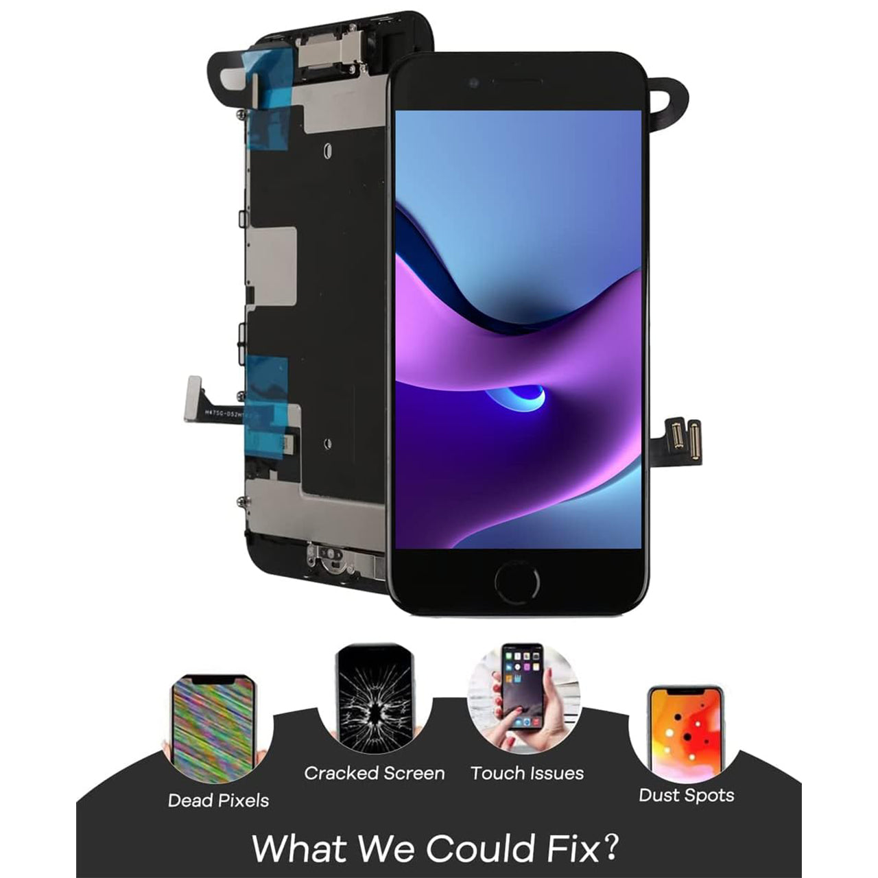 iPhone 7 Plus reparacion de pantalla tactil LCD y digitalizador 5.5” - iPhone 7 Plus LCD touch screen digitizer replacemente 5.5”