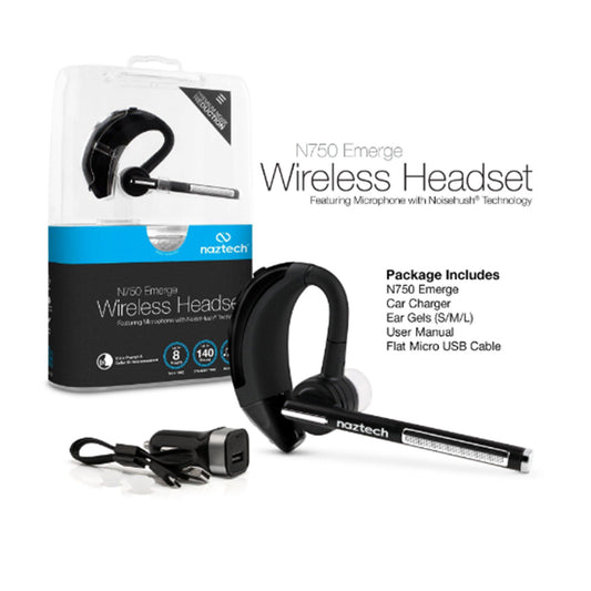 Naztech auriculares inalámbricos Bluetooth N750 - Naztech Wireless Bluetooth Headphones N750
