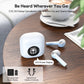 EE10WH LED TRUE WIRELESS EARBUDS - Auriculares inalámbricos ESOULK True con pantalla LED - Blanco