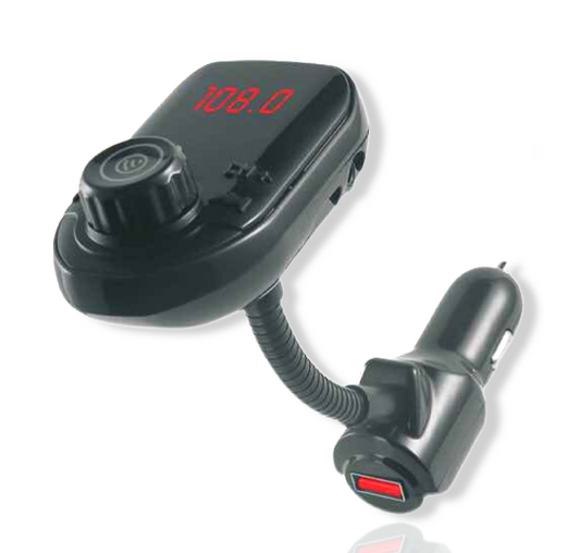 X-Max X-CM1918 Transmisor FM Inalámbrico/Conector Audio SD/USB/3.5mm/Micrófono Incorporado - X-Max X-CM1918 Wireless FM Transmitter/SD/USB/3.5mm Audio Jack/Built-in Microphone