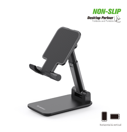 EH40BK Foldable Cellphone & Tablet Holder - ESoulk Soporte Plegable para Teléfono/Tableta