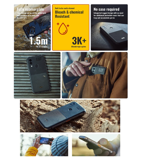 CAT S62 Teléfono Inteligente Resistente - IP68/MIL-STD-810G/Pantalla HD 6.1" - CAT S62 Rugged Smartphone - IP68/MIL-STD-810G/6.1" HD Screen