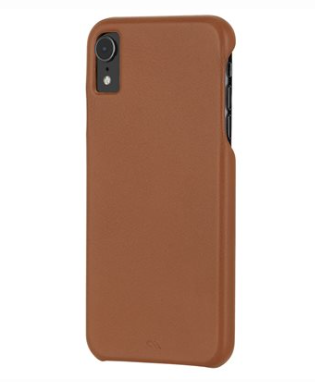 Case-Mate Barely There de cuero para iPhone XR Butterscotch - iPhone XR Butterscotch Leather Case-Mate Barely There