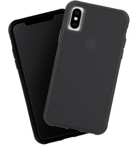 Case-Mate Protector de pantalla  para iPhone XS Max y estuche negro mate resistente - Case-Mate Screen Protector for iPhone XS Max and Rugged Matte Black Case
