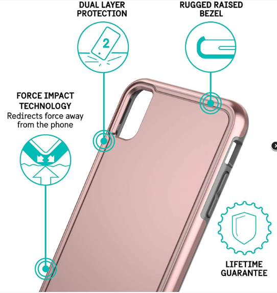 Pelican Adventurer Estuche para iPhone XS Max (rosa) - Pelican Adventurer Case for iPhone XS Max (Pink)