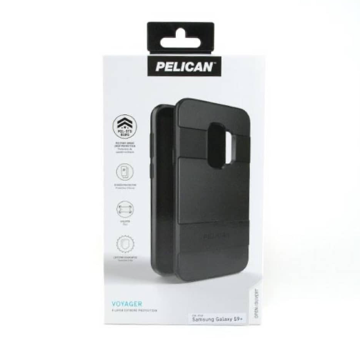 Pelican Voyager Pro Estuche protector de 4 capas con clip para Samsung Galaxy S9 Plus - Pelican Voyager Pro 4 Layer Protective Case with Clip for Samsung Galaxy S9 Plus