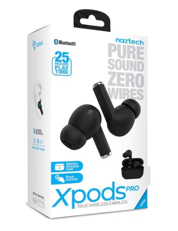 Naztech auriculares Xpods PRO True Wireless BT 5.0 - Naztech Xpods PRO True Wireless BT 5.0 Headphones